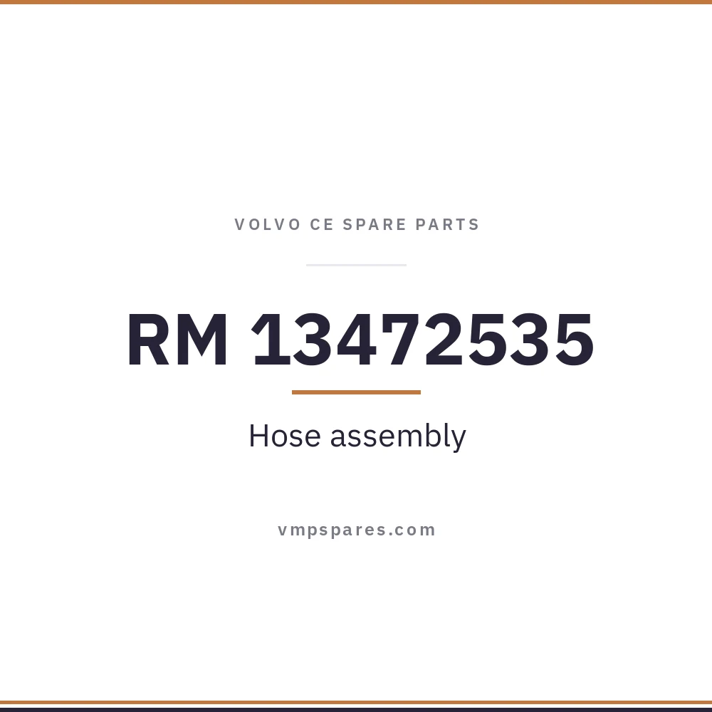 RM 13472535 – Hose assembly