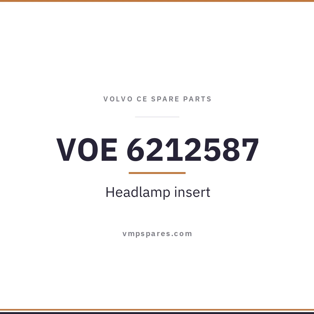 VOE 6212587 – Headlamp insert