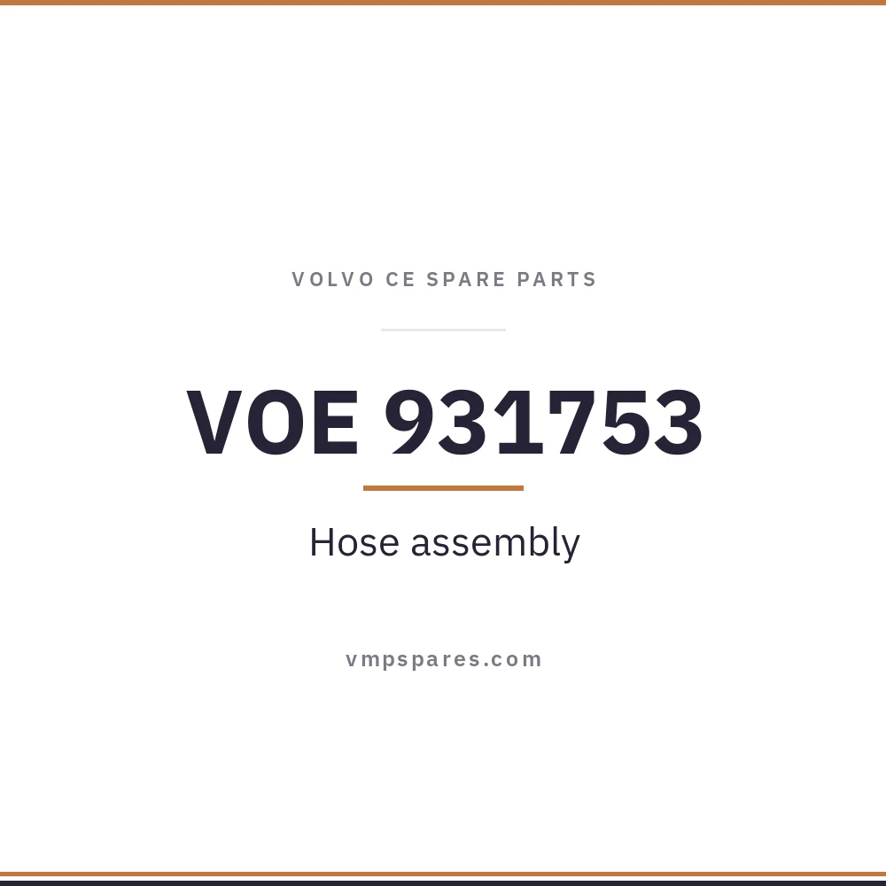 VOE 931753 – Hose assembly