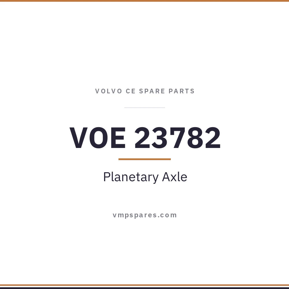 VOE 23782 – Planetary Axle