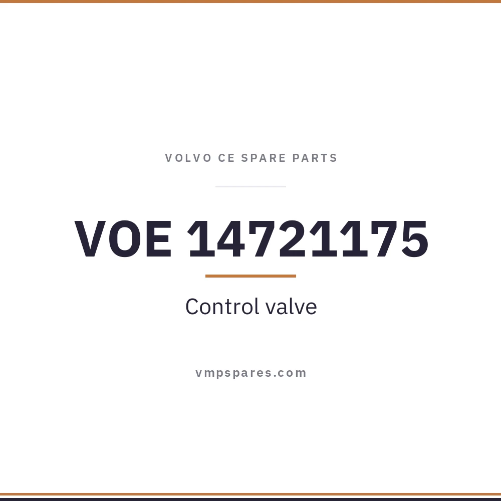 VOE 14721175 – Control valve