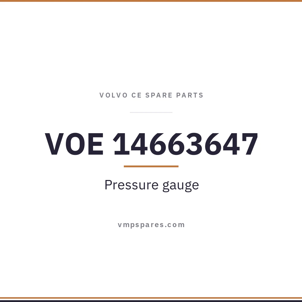 VOE 14663647 – Pressure gauge