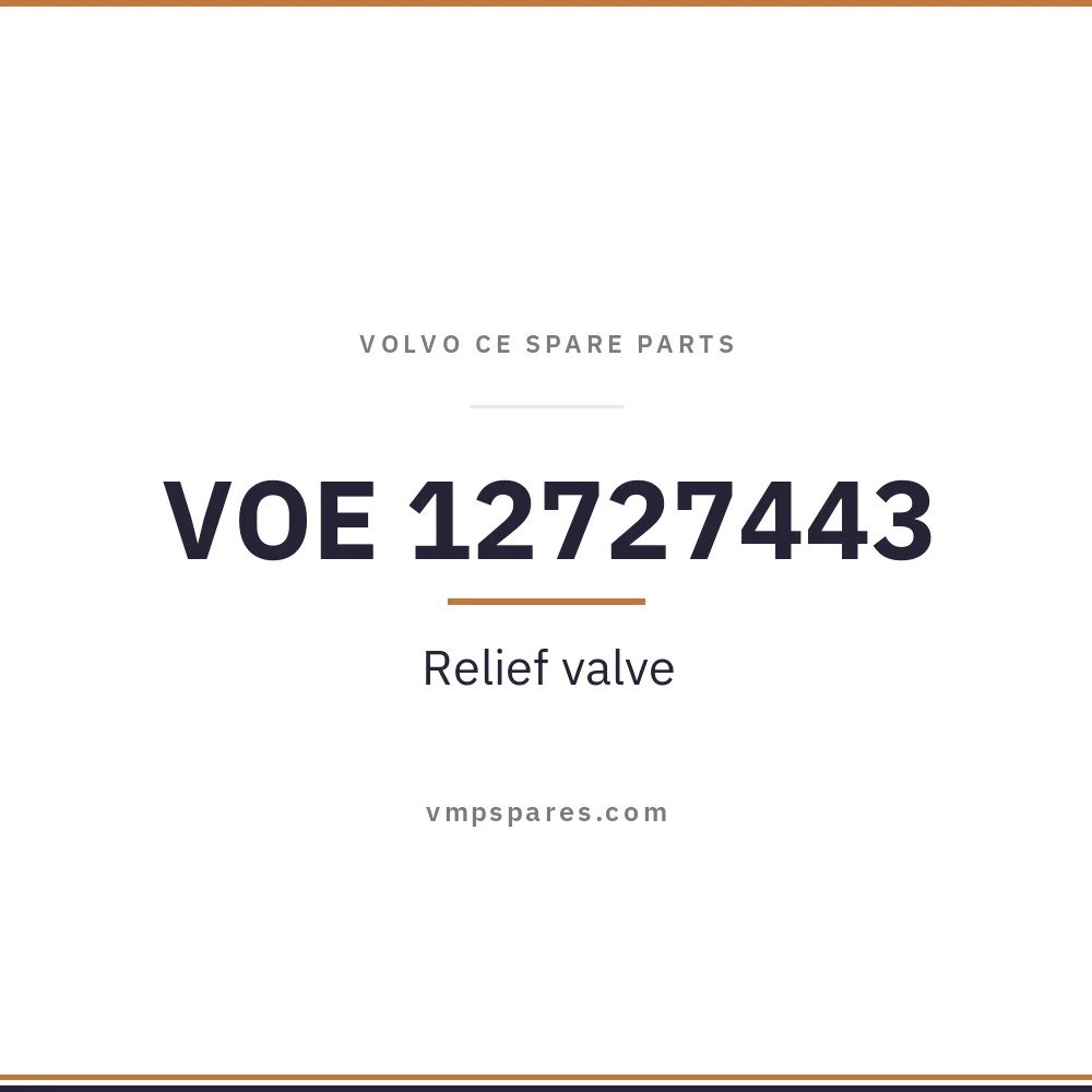 VOE 12727443 – Relief valve