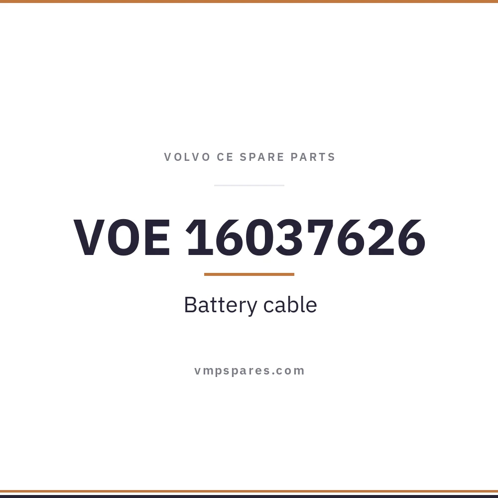 VOE 16037626 – Battery cable