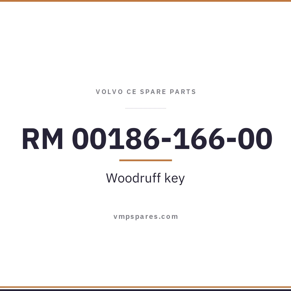 RM 00186-166-00 – Woodruff key