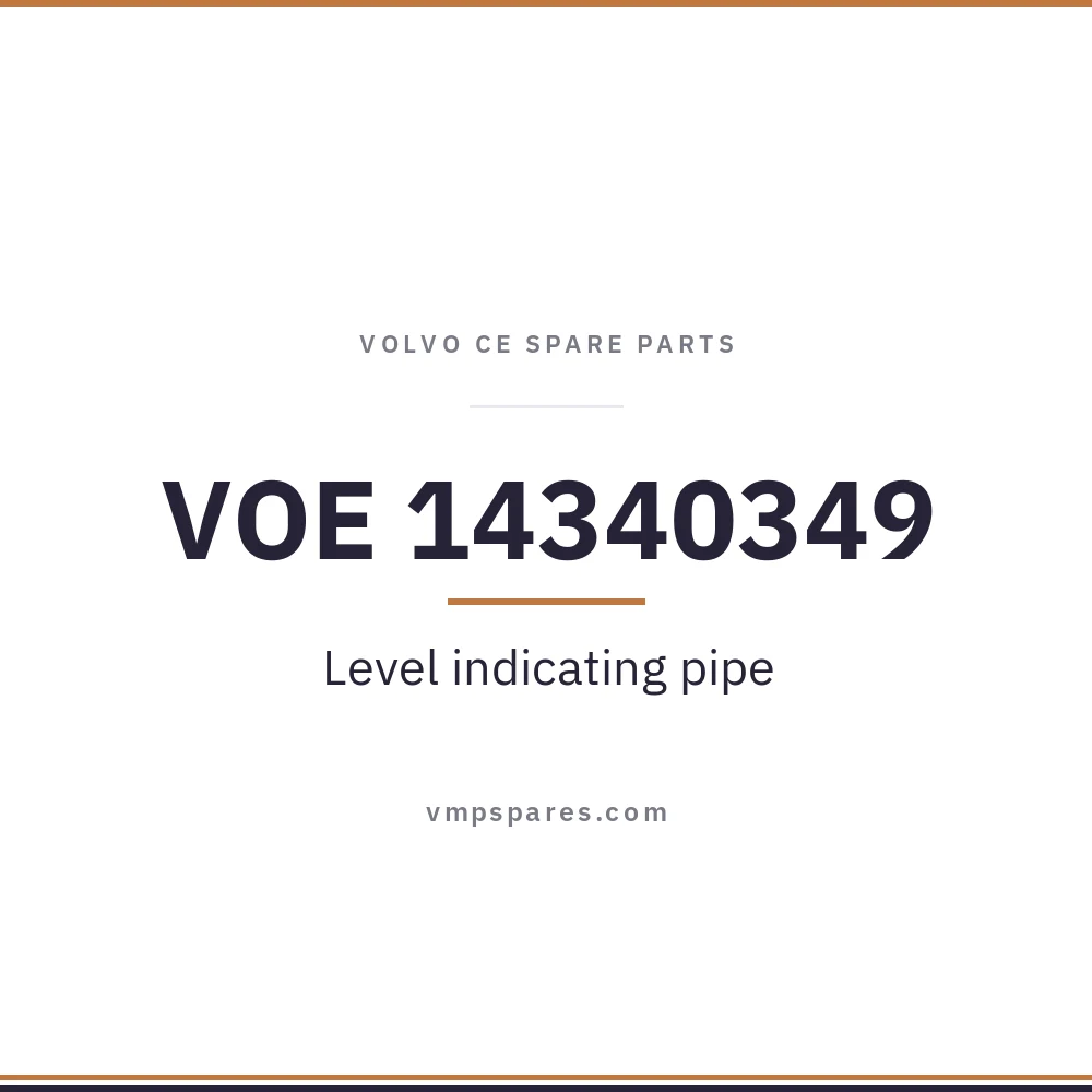 VOE 14340349 – Level indicating pipe