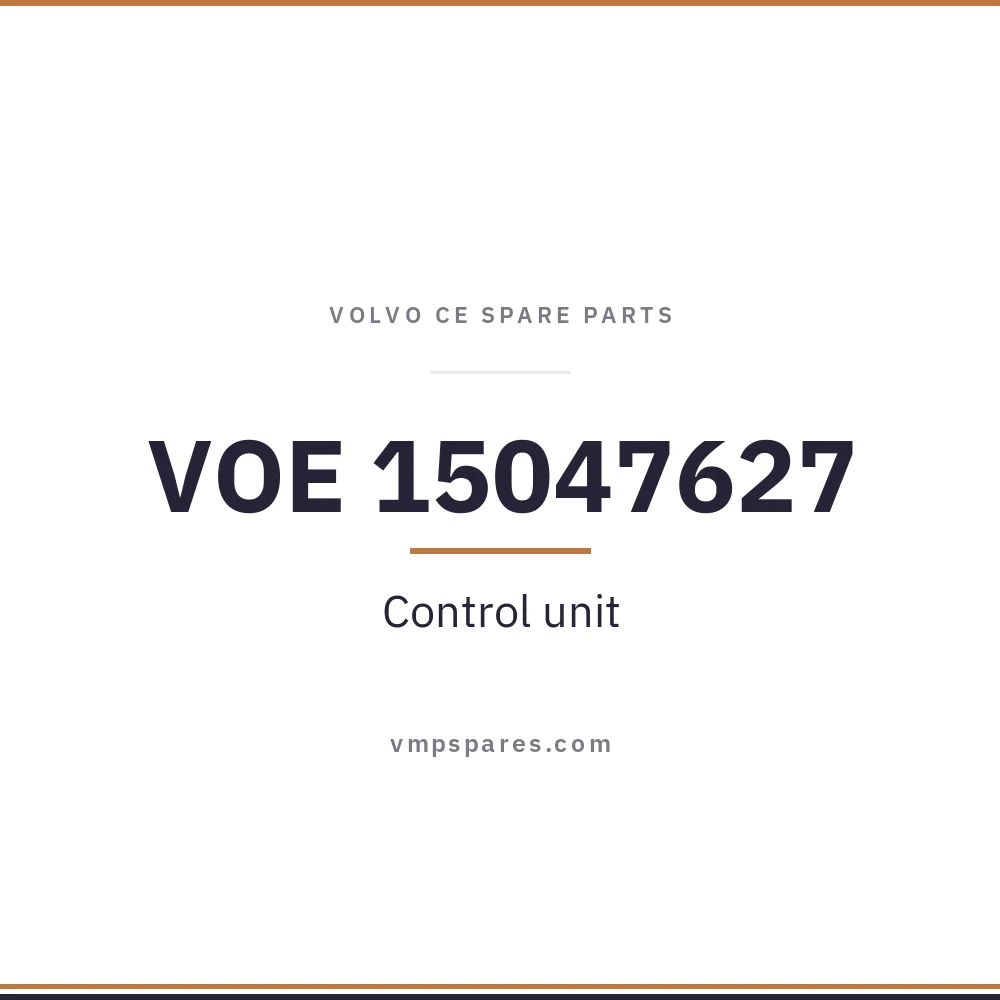VOE 15047627 – Control unit