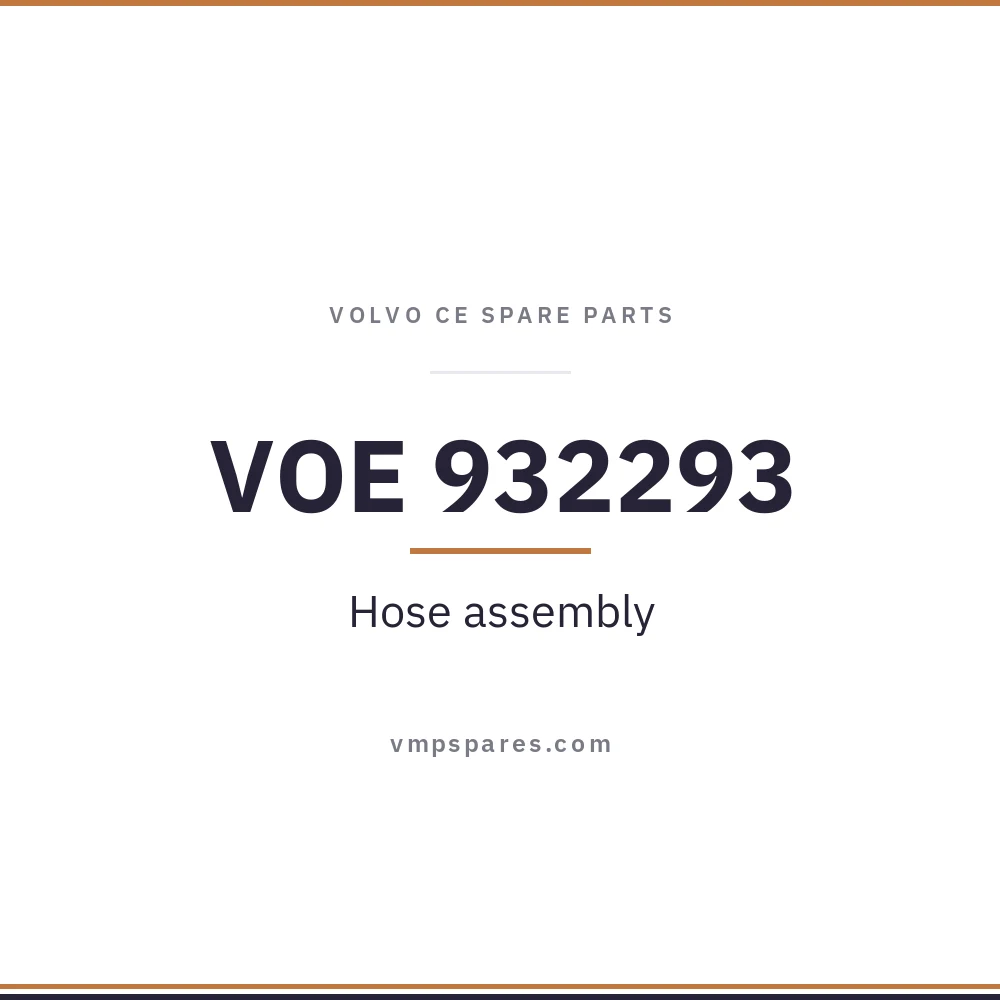 VOE 932293 – Hose assembly