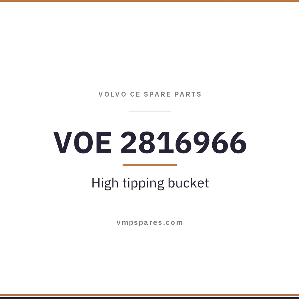 VOE 2816966 – High tipping bucket