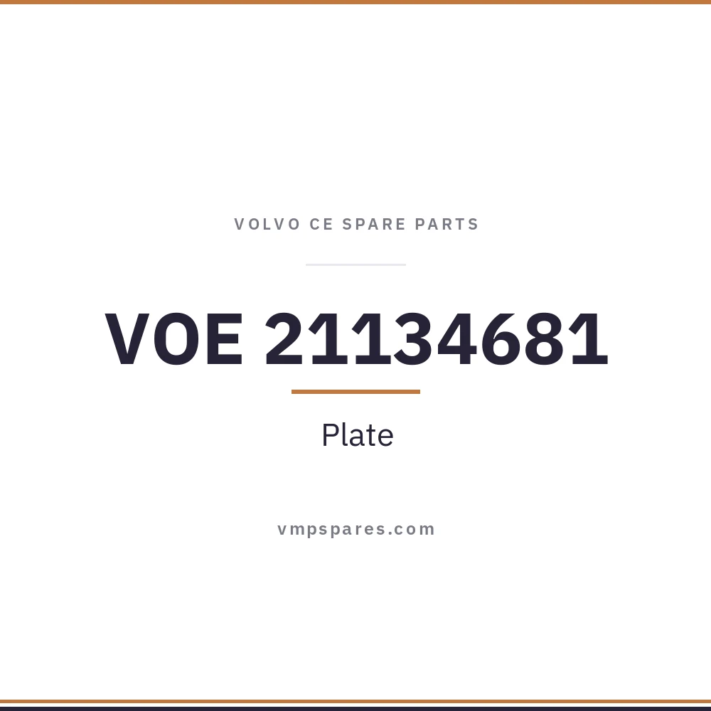 VOE 21134681 – Plate