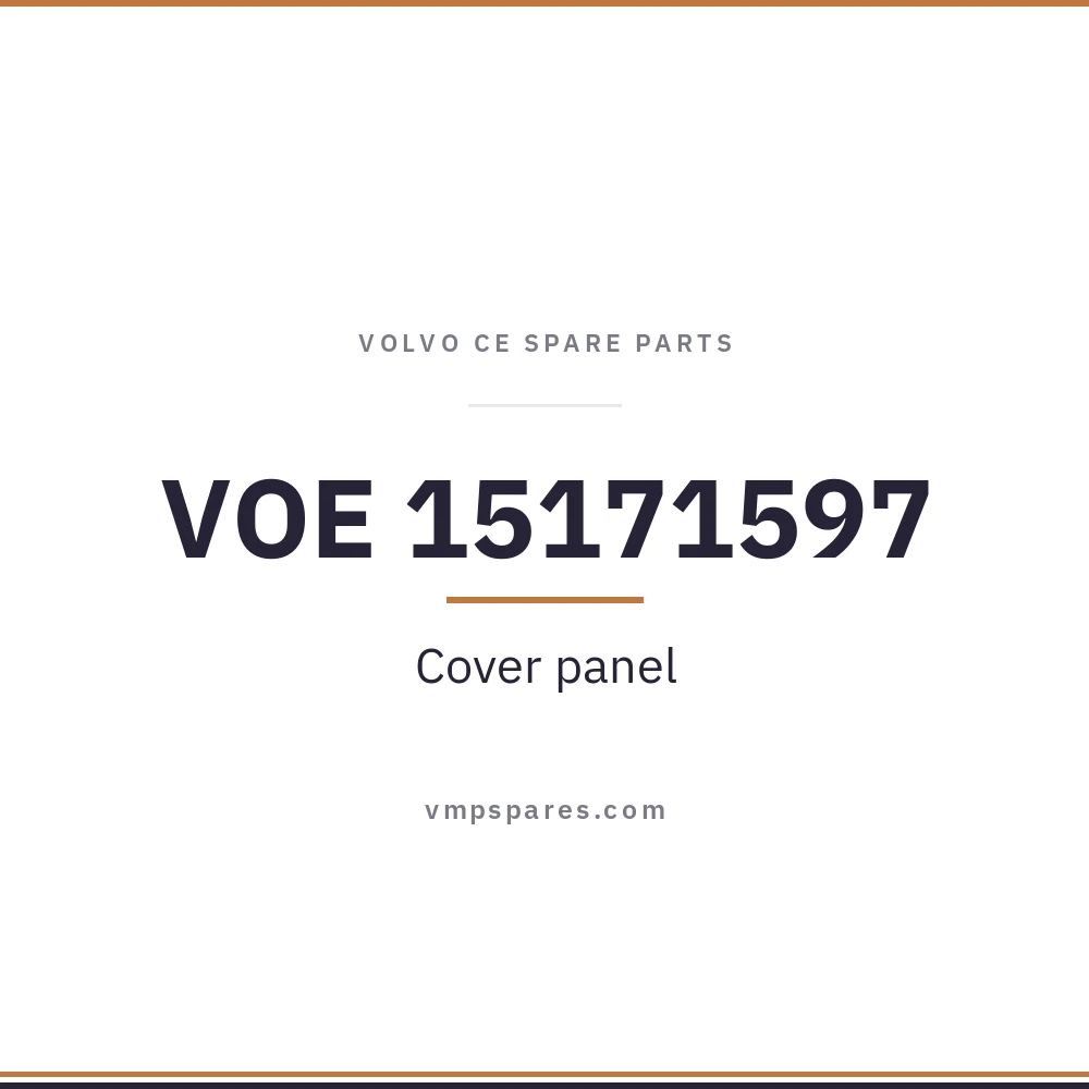 VOE 15171597 – Cover panel