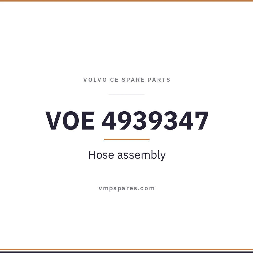 VOE 4939347 – Hose assembly
