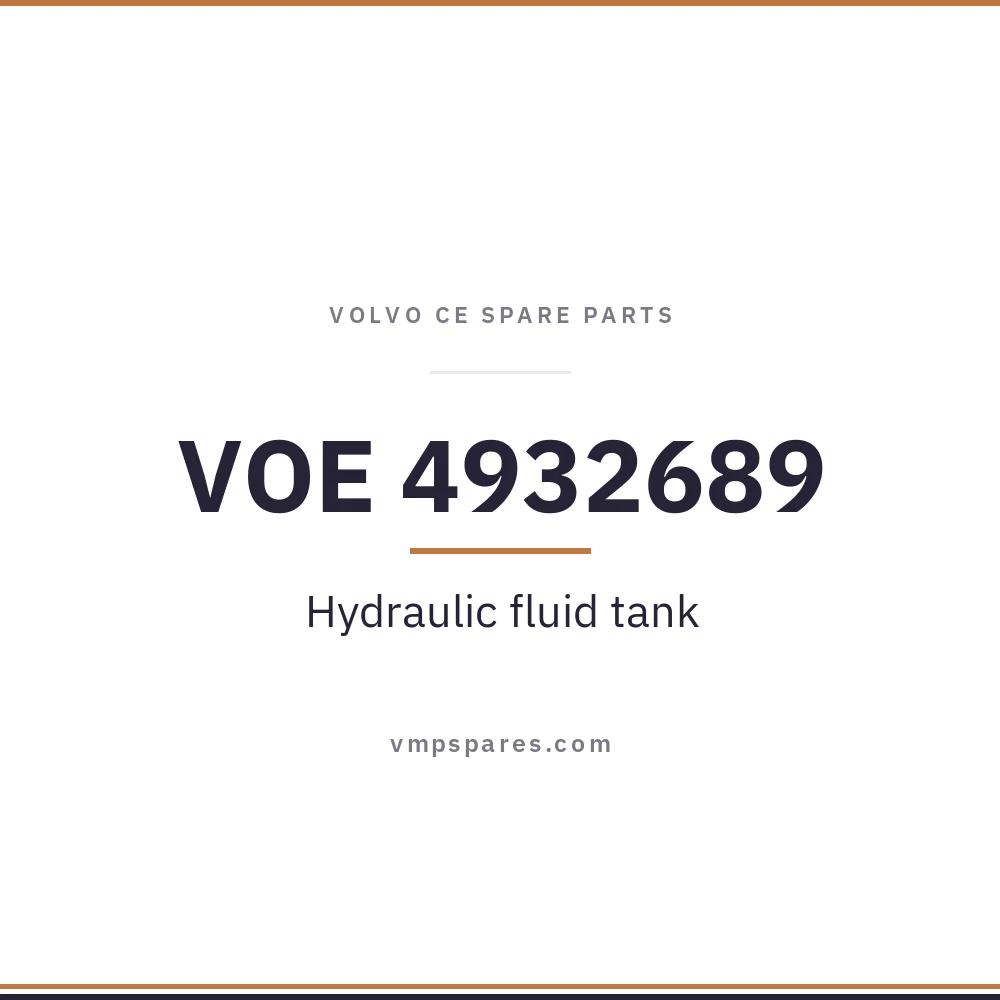 VOE 4932689 – Hydraulic fluid tank