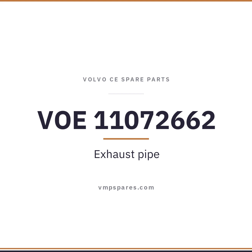 VOE 11072662 – Exhaust pipe