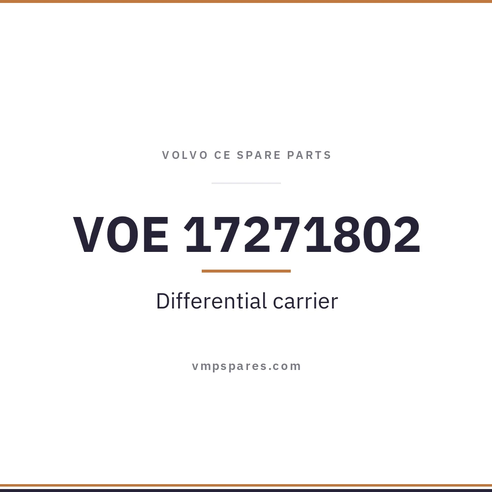 VOE 17271802 – Differential carrier