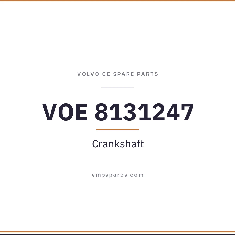VOE 8131247 – Crankshaft