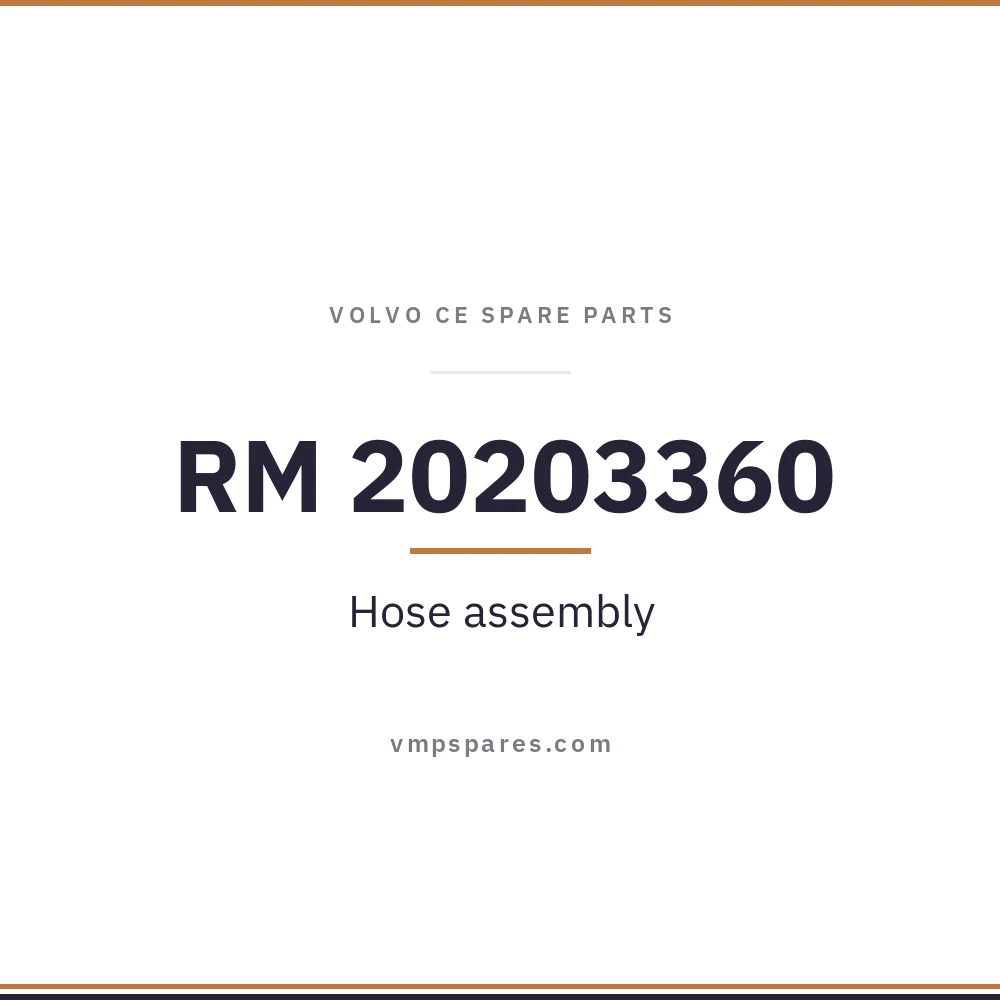 RM 20203360 – Hose assembly