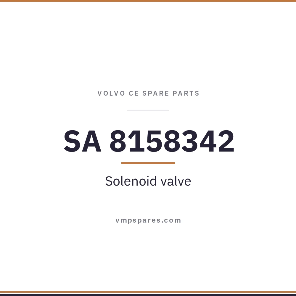 SA 8158342 – Solenoid valve