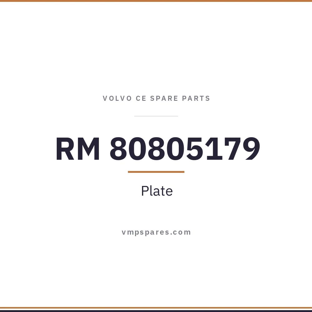 RM 80805179 – Plate