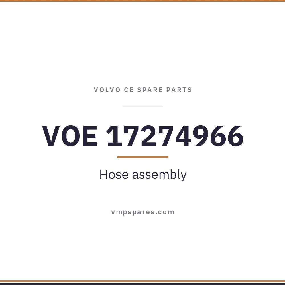 VOE 17274966 – Hose assembly