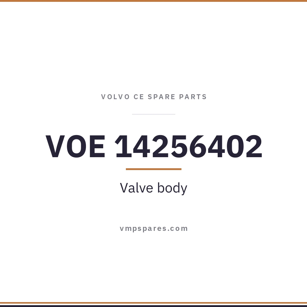 VOE 14256402 – Valve body