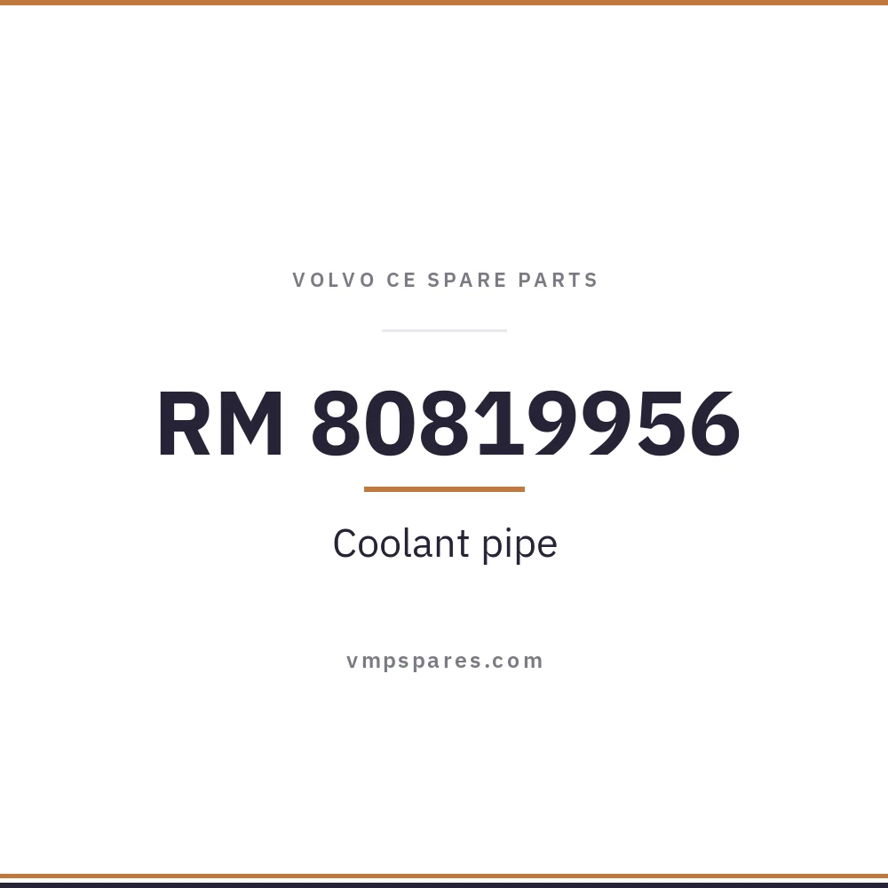 RM 80819956 – Coolant pipe