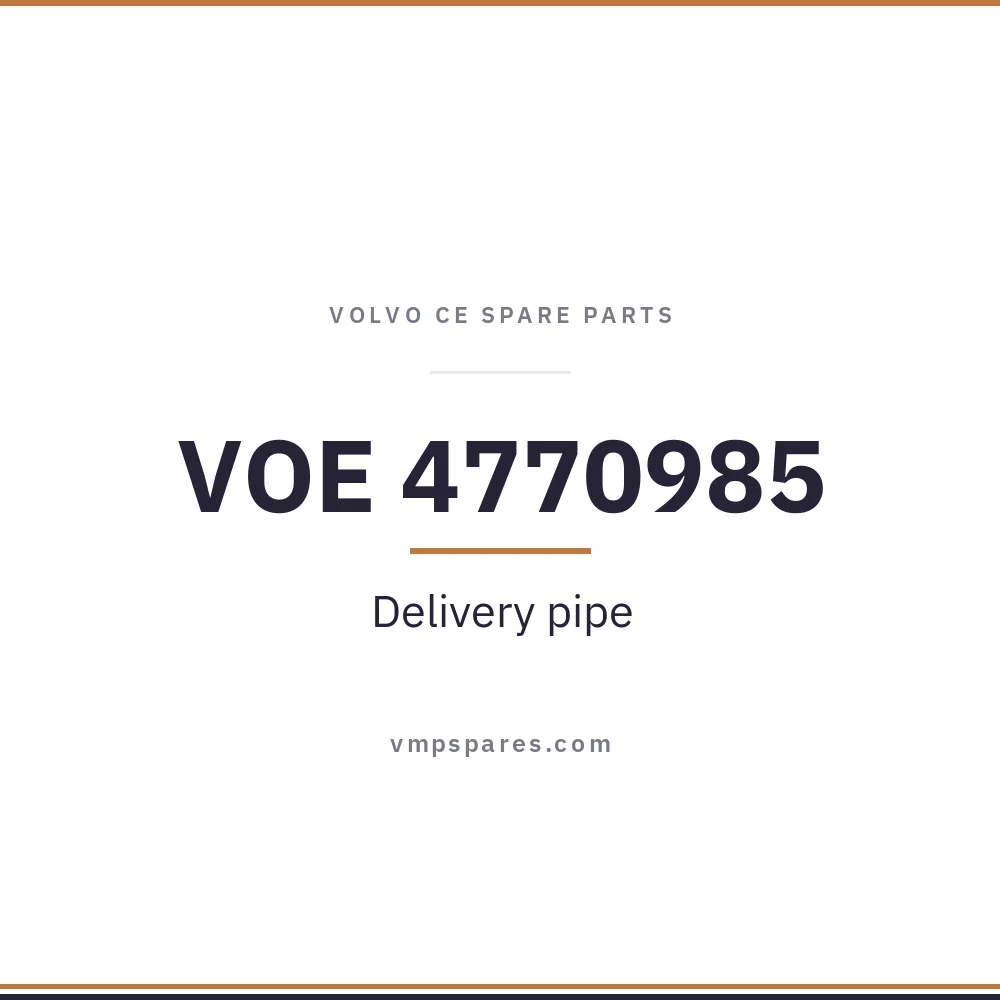 VOE 4770985 – Delivery pipe
