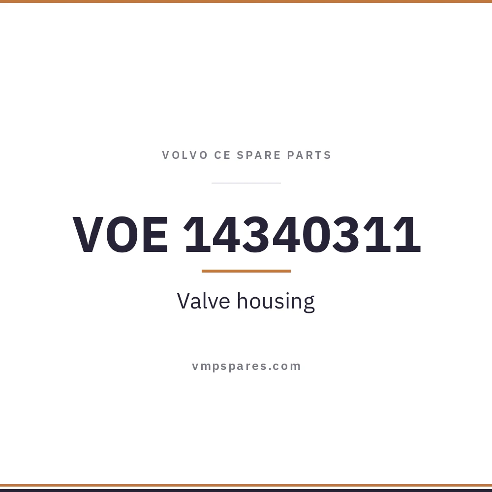 VOE 14340311 – Valve housing