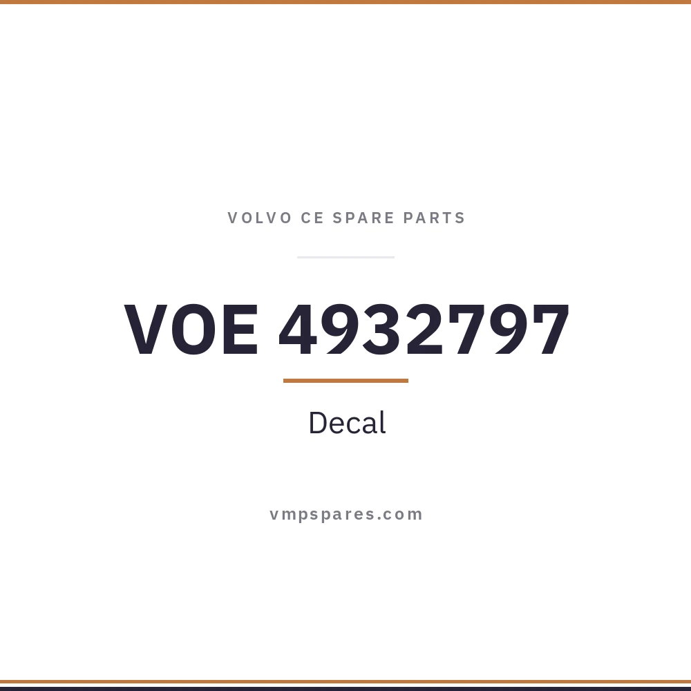 VOE 4932797 – Decal