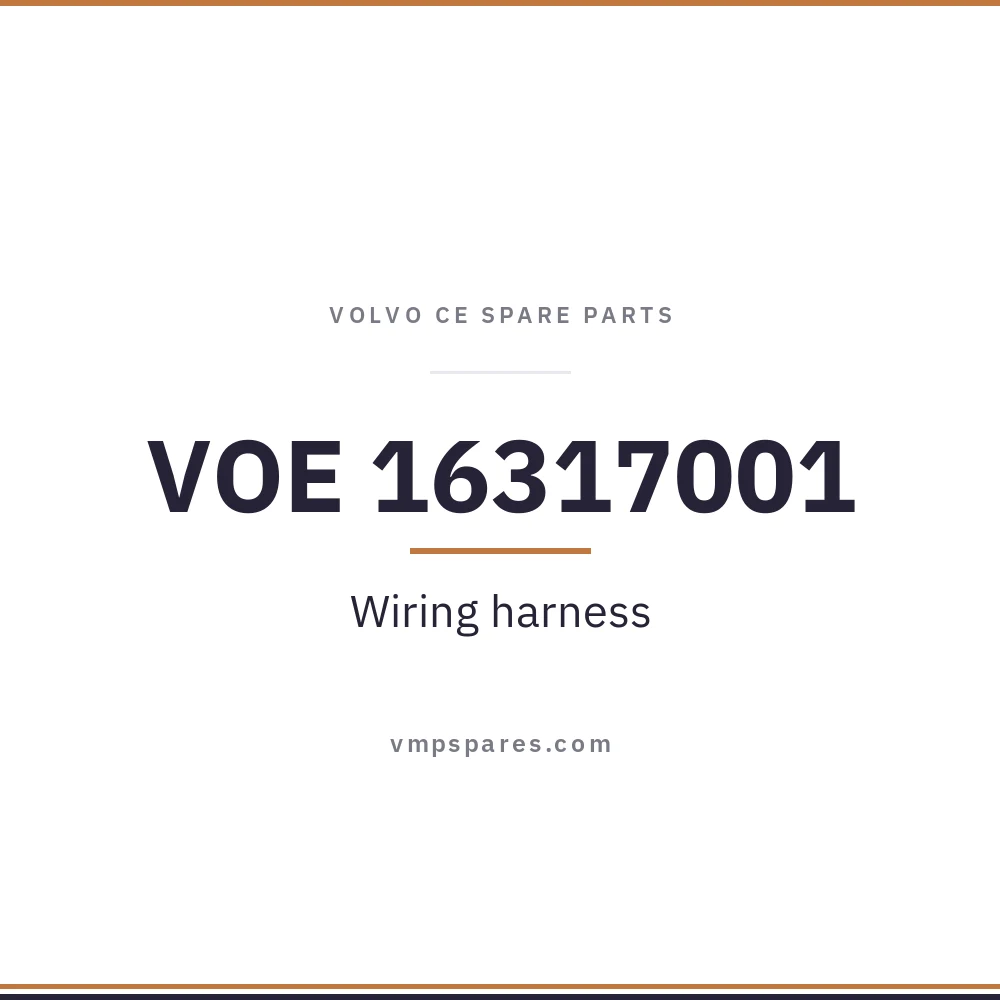 VOE 16317001 – Wiring harness