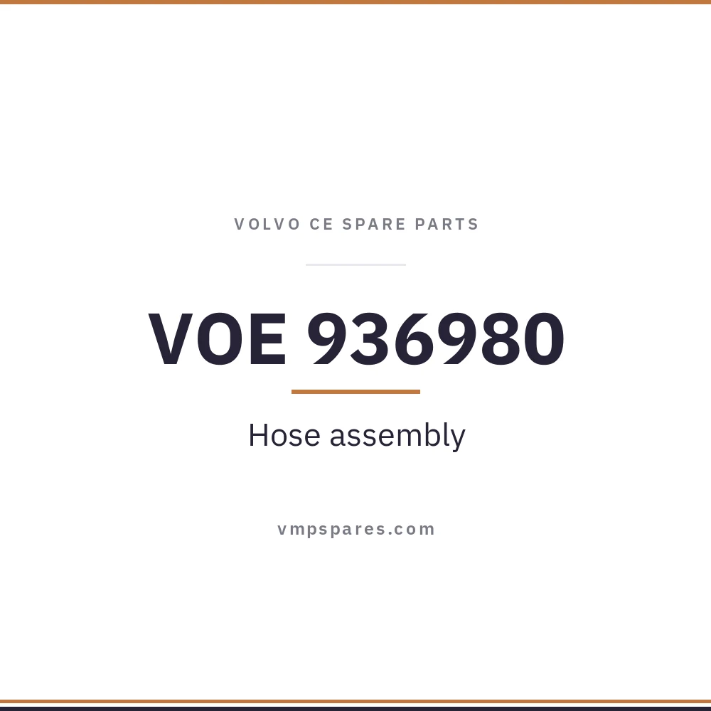 VOE 936980 – Hose assembly