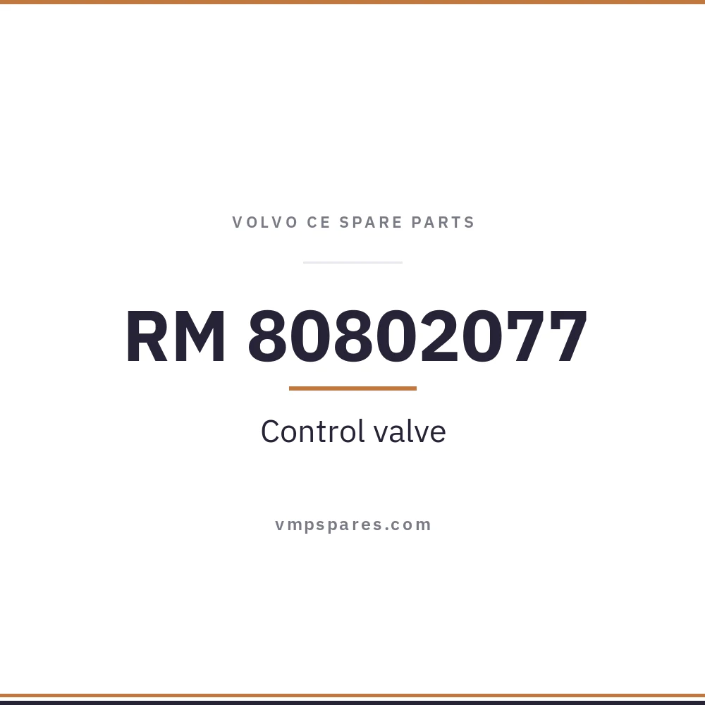 RM 80802077 – Control valve