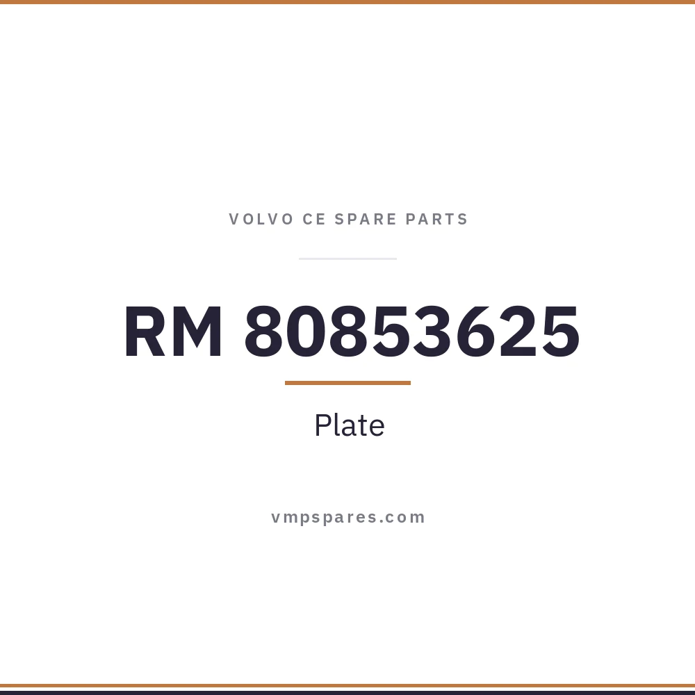 RM 80853625 – Plate