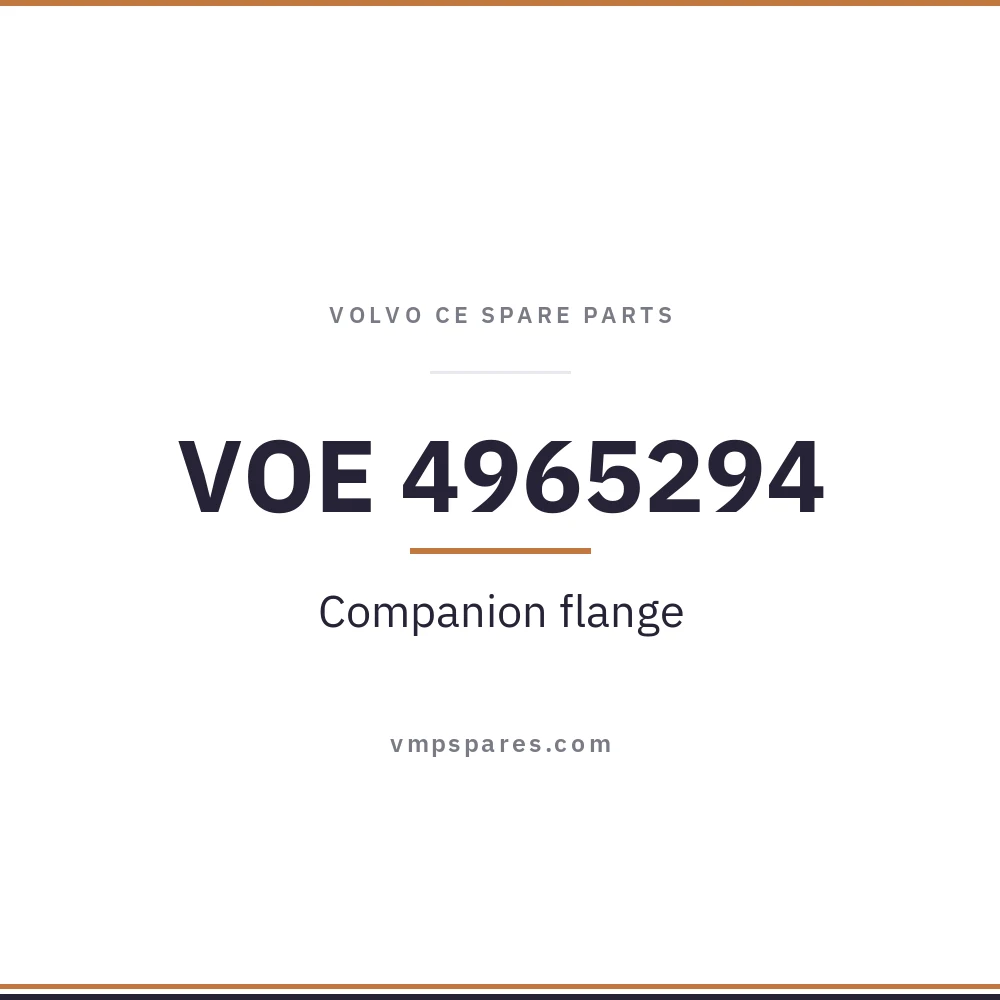 VOE 4965294 – Companion flange