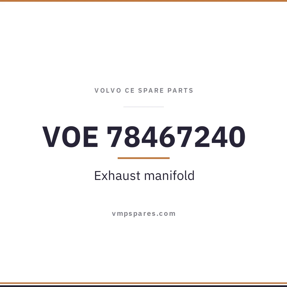 VOE 78467240 – Exhaust manifold