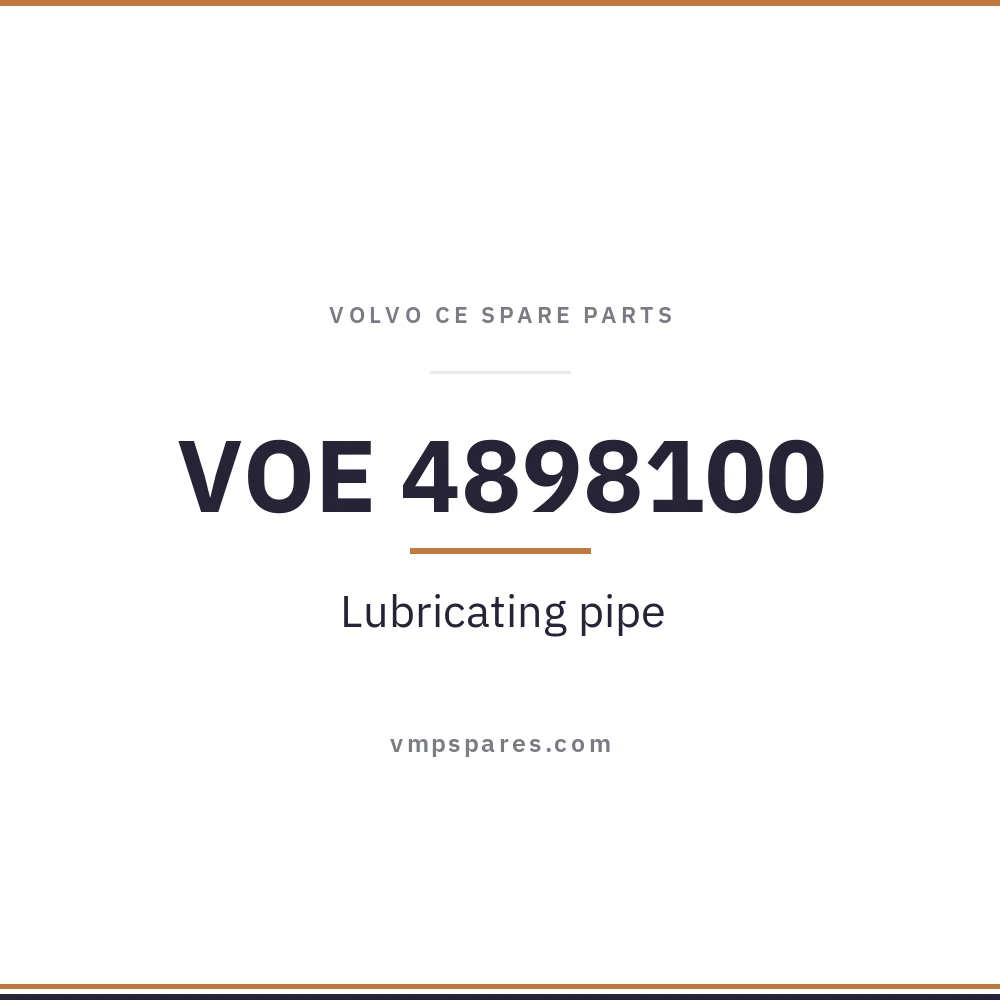 VOE 4898100 – Lubricating pipe