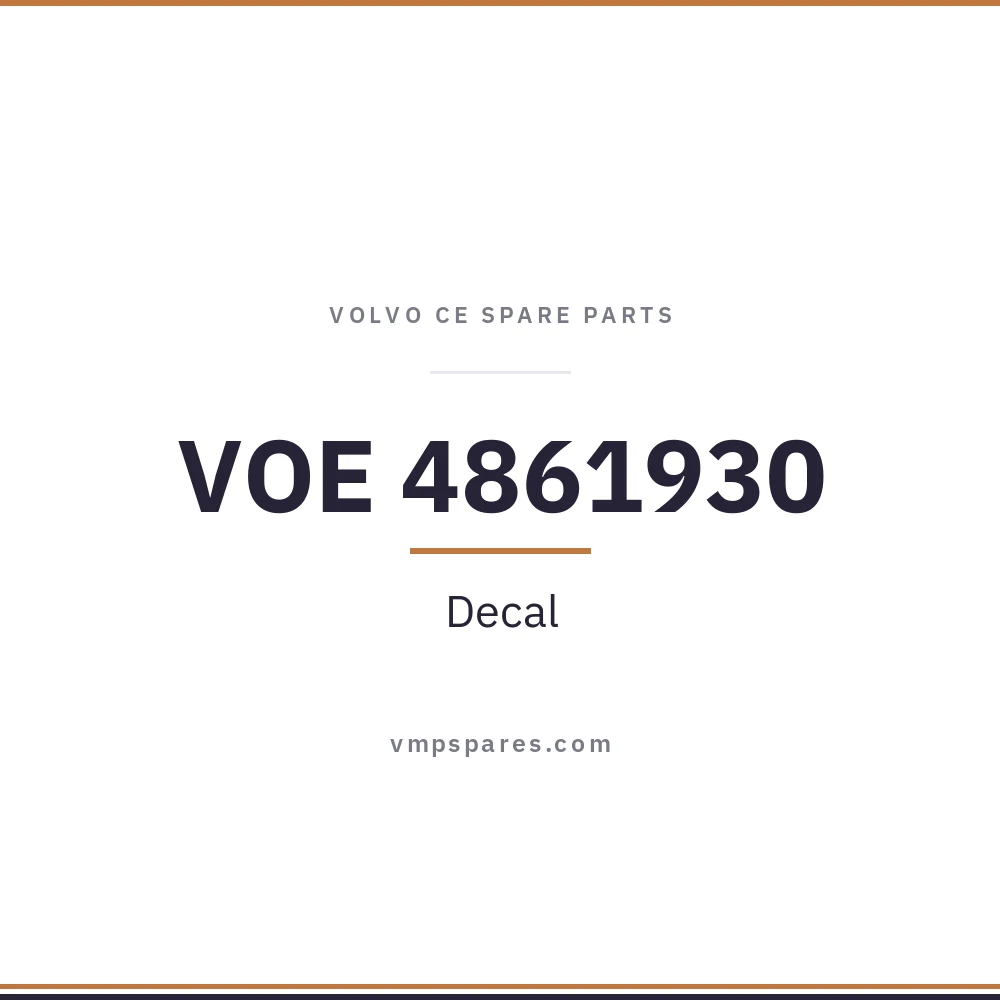 VOE 4861930 – Decal