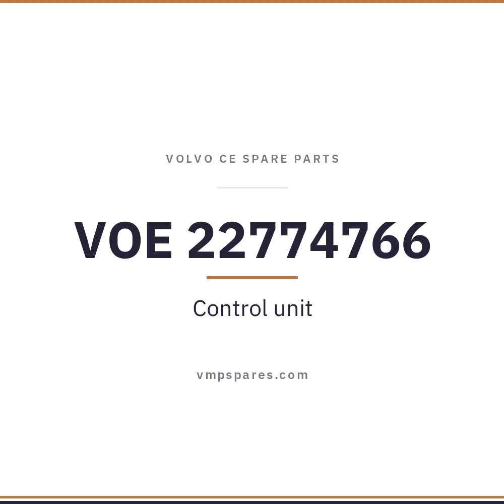 VOE 22774766 – Control unit