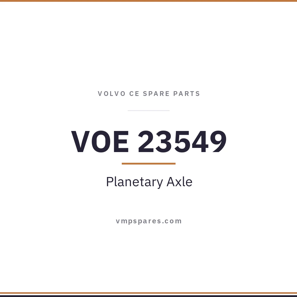 VOE 23549 – Planetary Axle