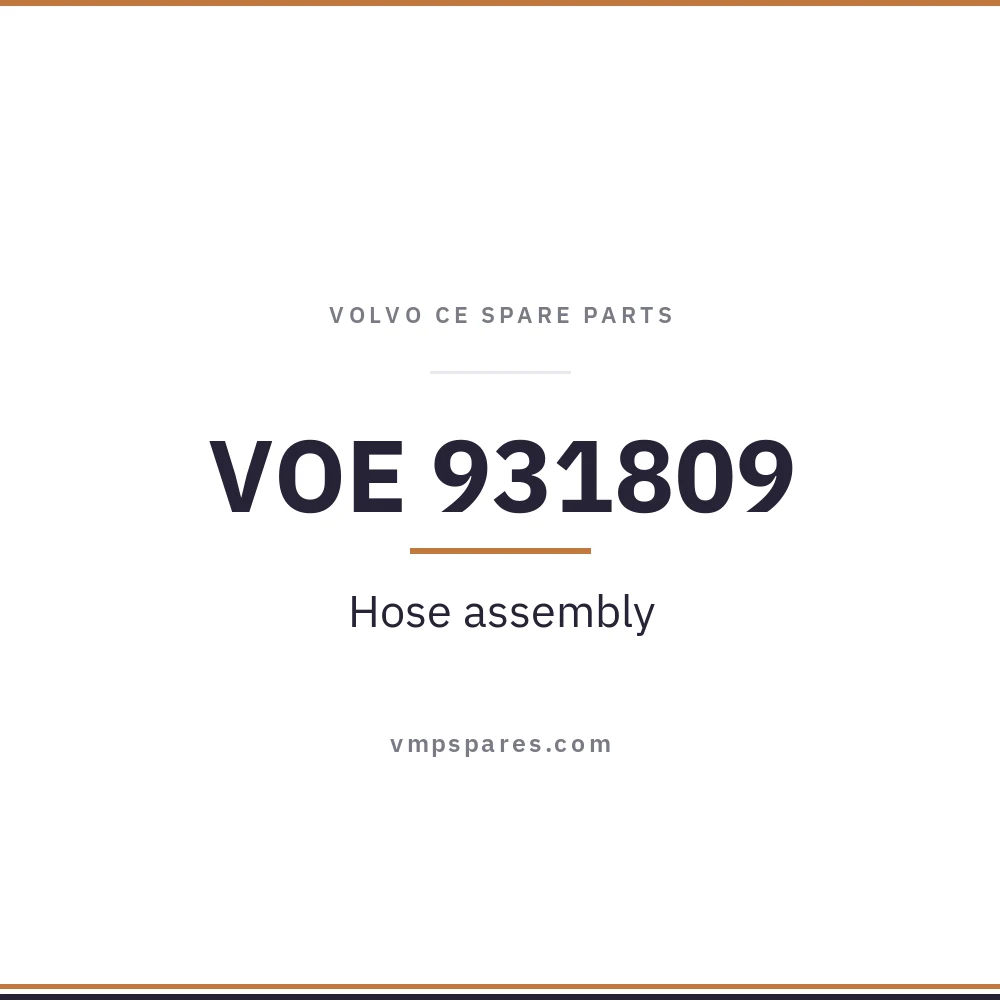 VOE 931809 – Hose assembly