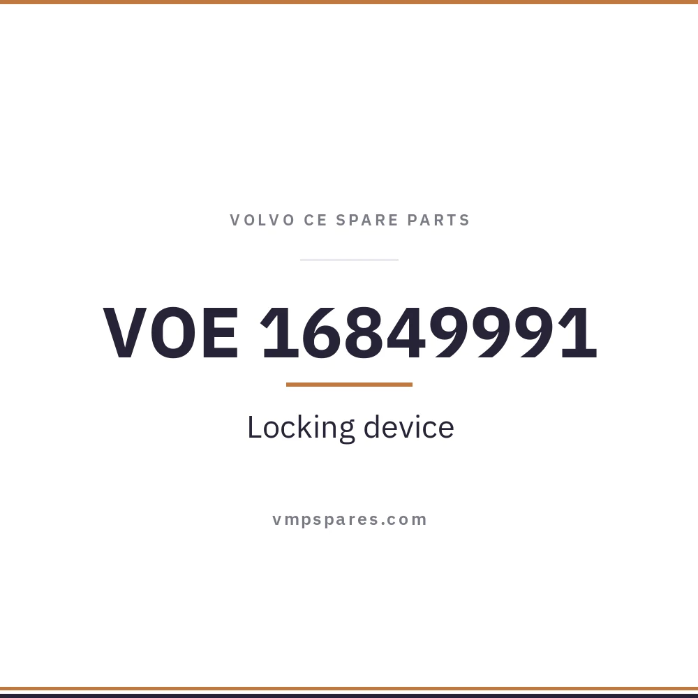 VOE 16849991 – Locking device