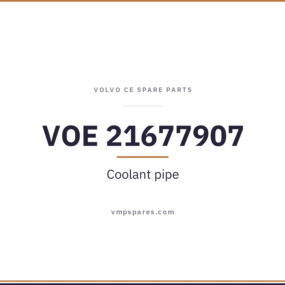 VOE 21677907 – Coolant pipe