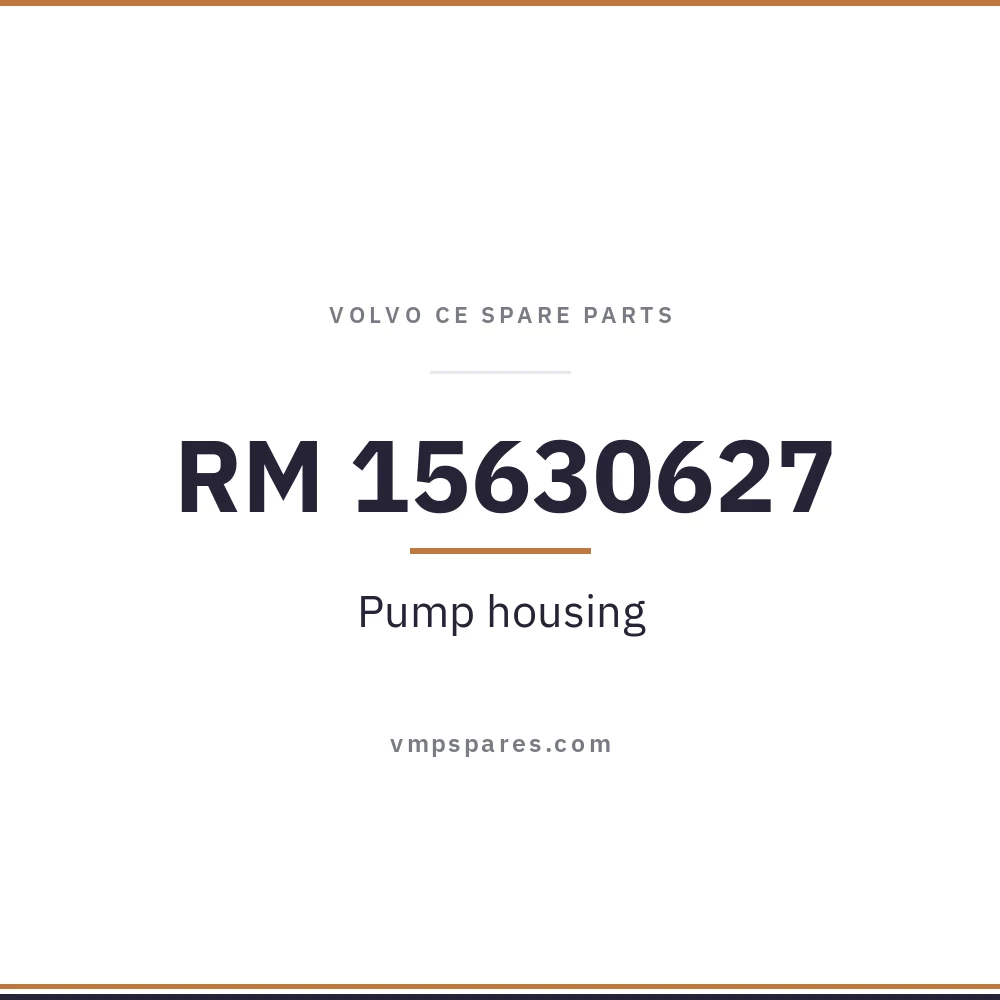 RM 15630627 – Pump housing