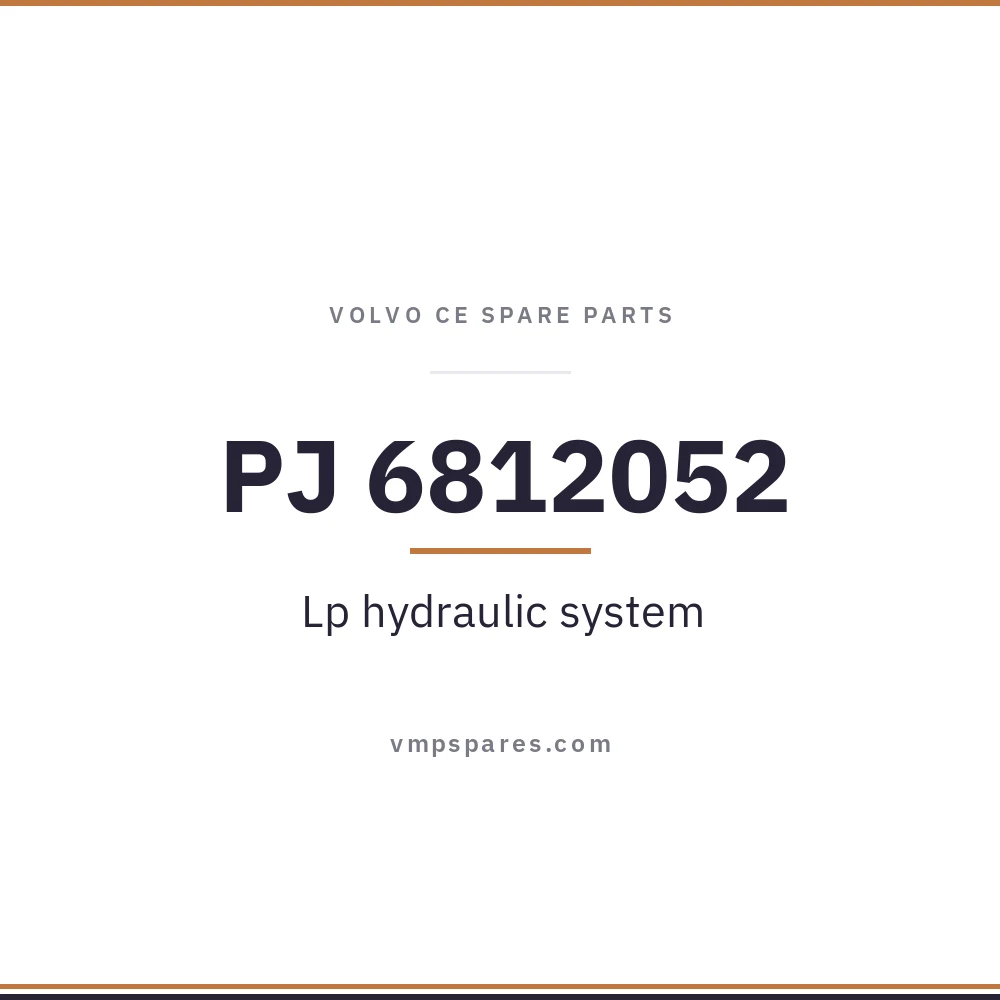 PJ 6812052 – Lp hydraulic system