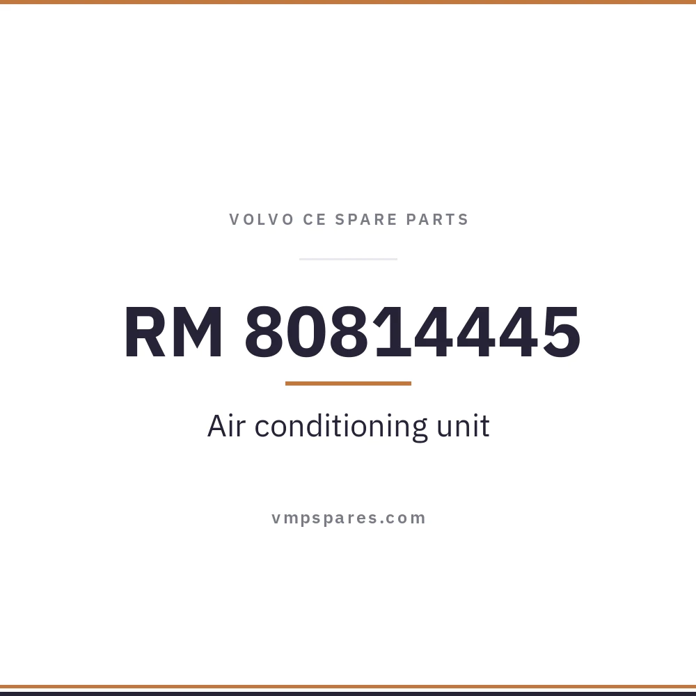 RM 80814445 – Air conditioning unit