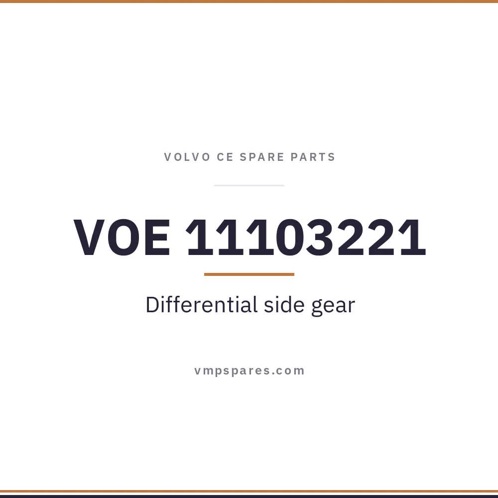 VOE 11103221 – Differential side gear