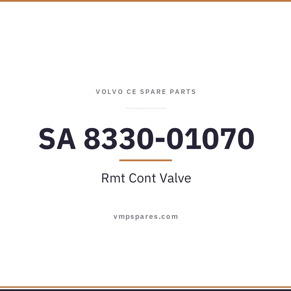 SA 8330-01070 – Rmt Cont Valve