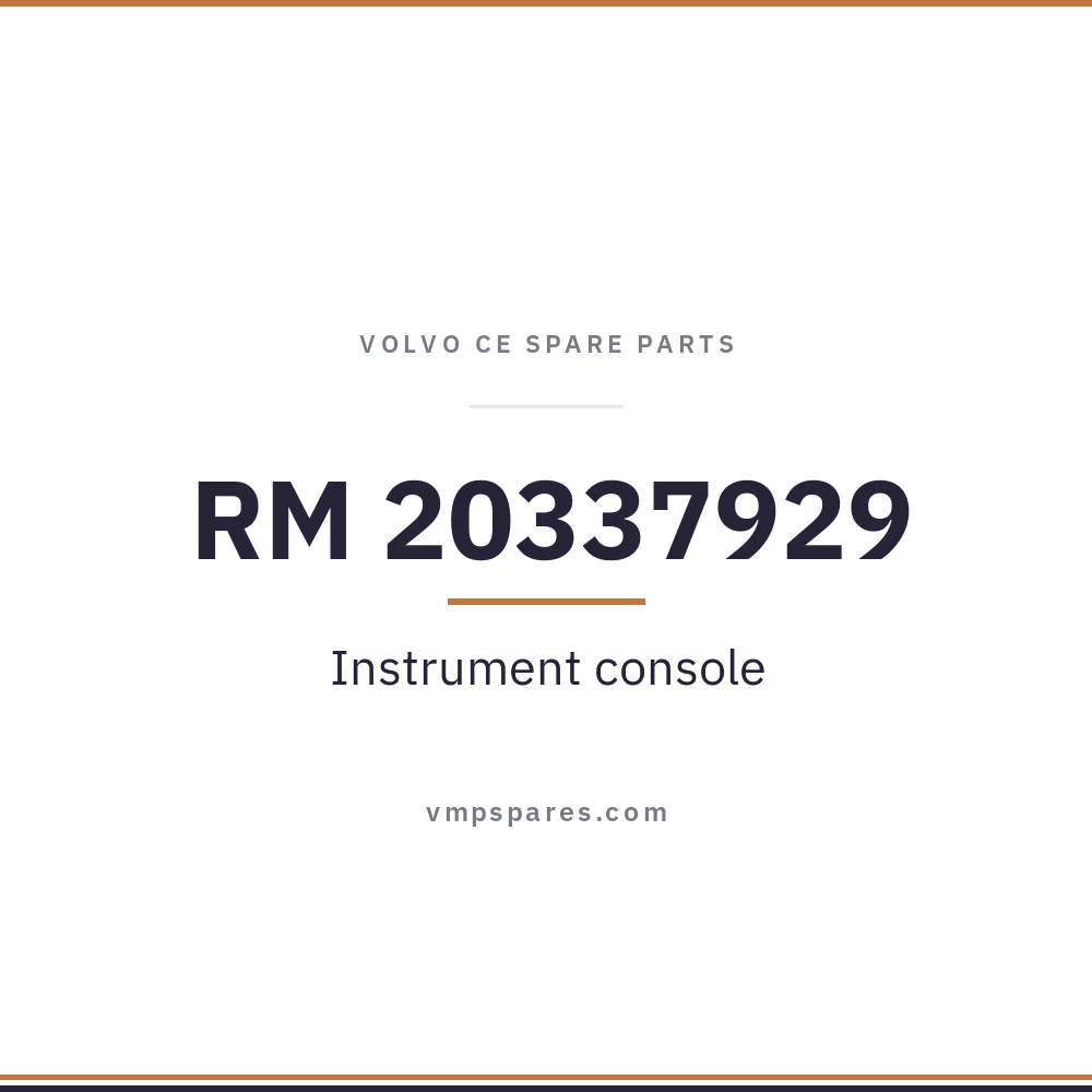 RM 20337929 – Instrument console