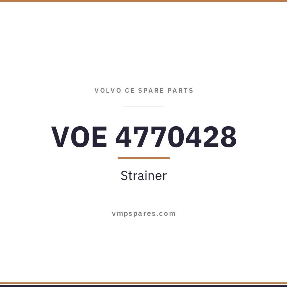 VOE 4770428 – Strainer