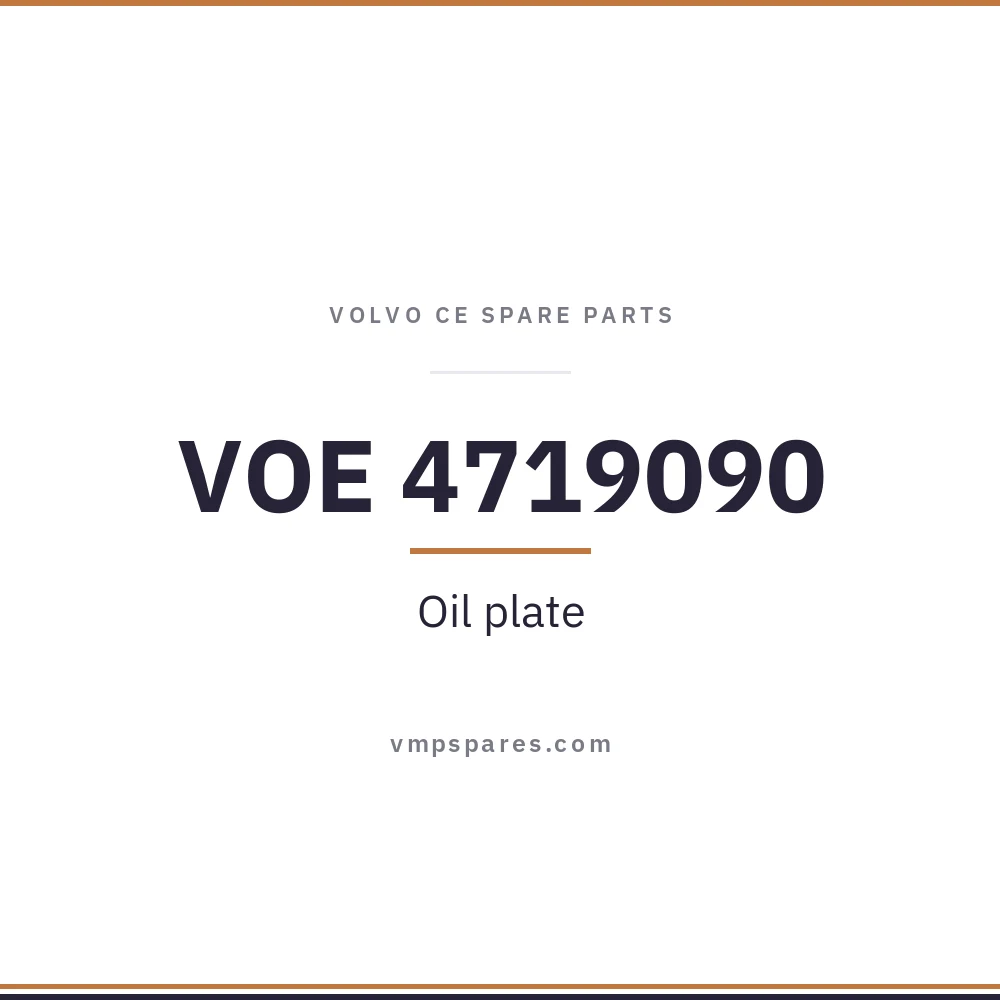 VOE 4719090 – Oil plate